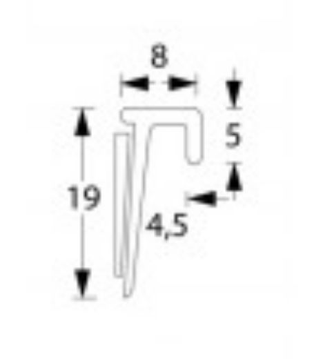 Billede af Afslutningsprofil t/ 4,5mm